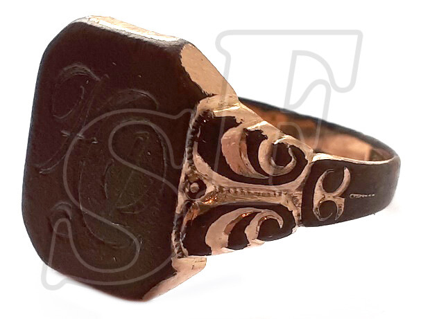 German ring with initials / from Stalingrad