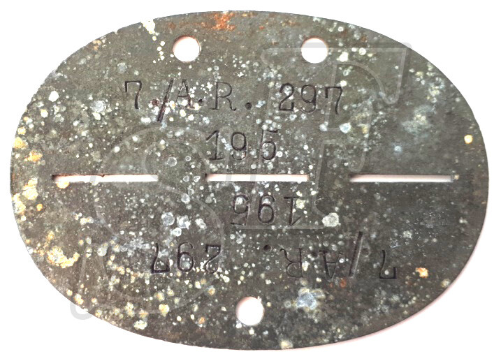 Dog tag 7./A.R.297 / Stalingrad