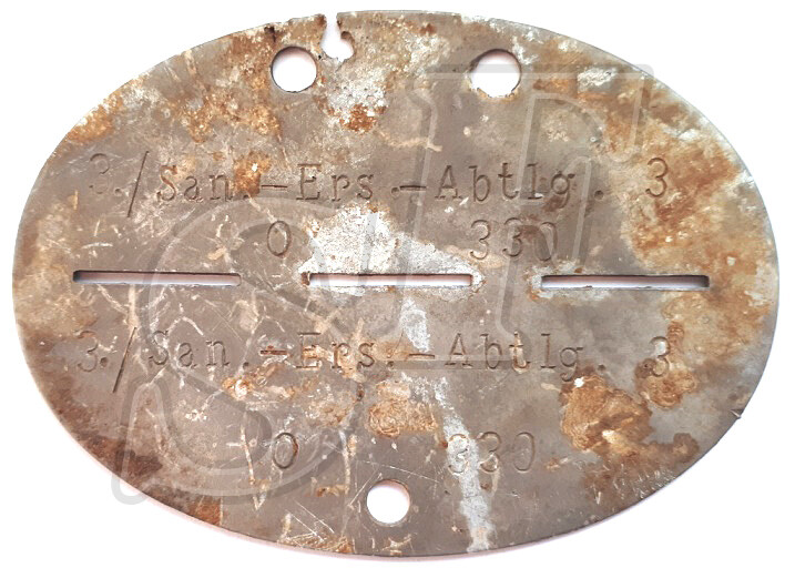 Dogtag 3./San.-Ers-Abtlg.3 / from Stalingrad