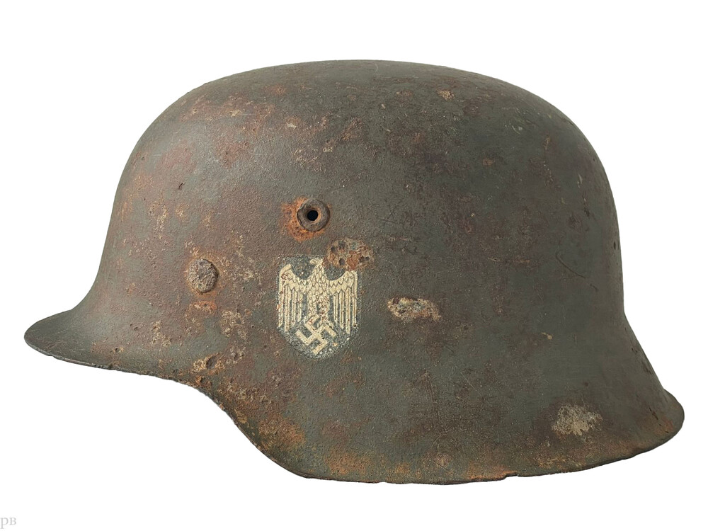 Wehrmacht helmet M42 / from Bryansk