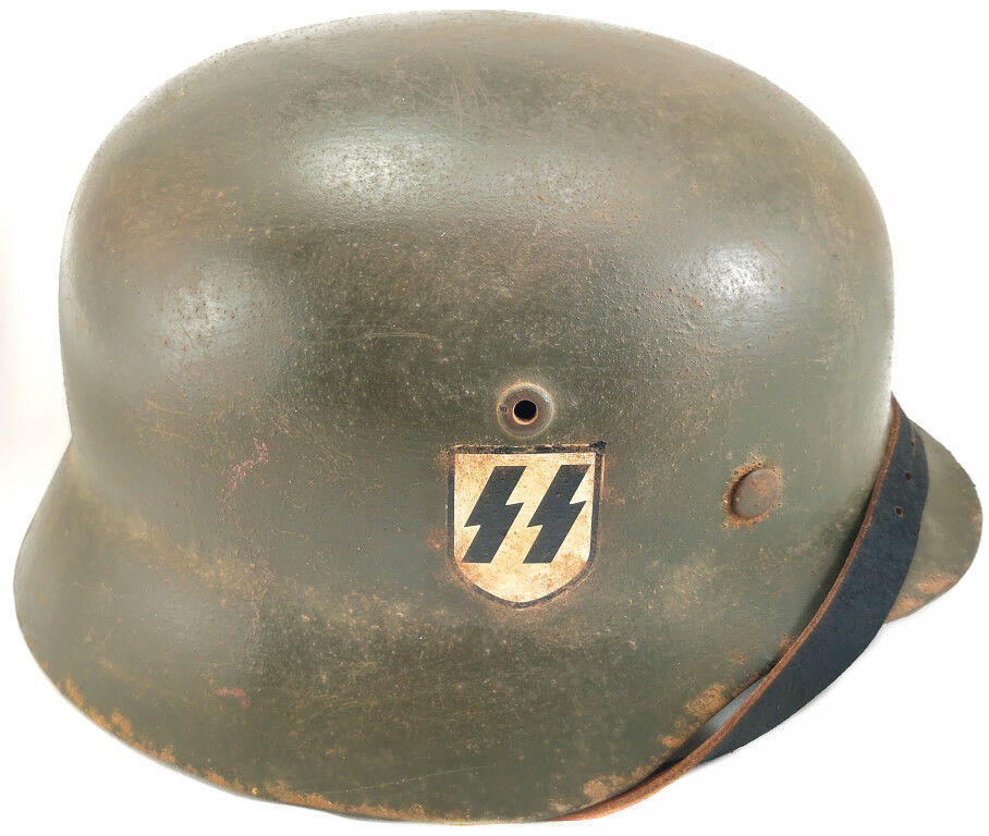 Restored German helmet M35 DD, Waffen SS