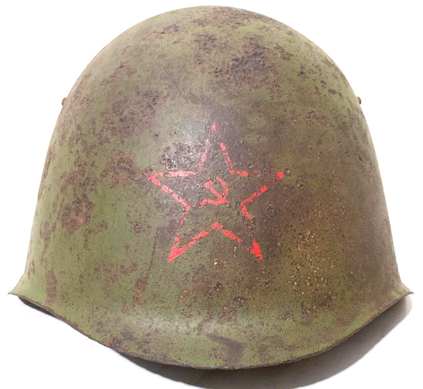 Soviet helmet SSh39 / from Stalingrad