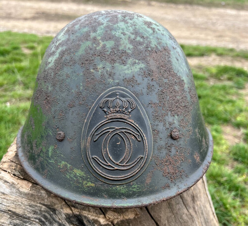 Romanian helmet / from Stalingrad