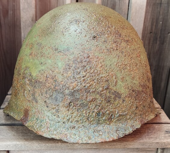 Soviet helmet SSh39 / from Smolensk