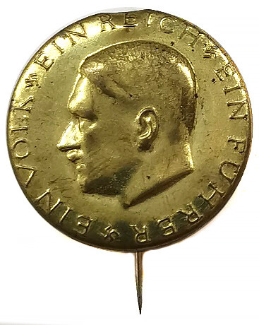Hitler Head Election Lapel Pin