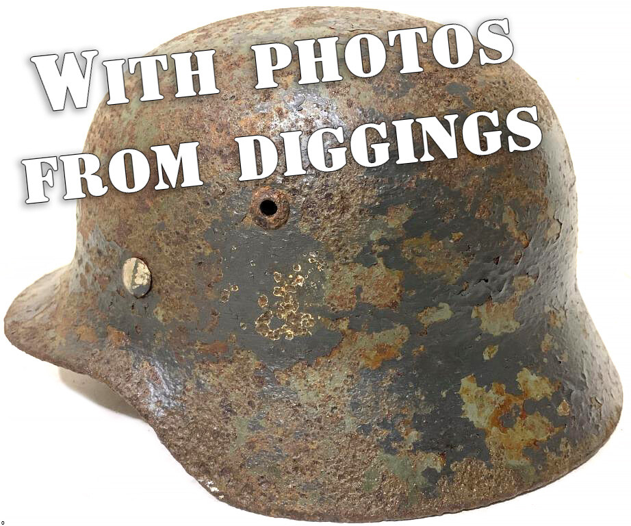 German helmet M35 / from Stalingrad