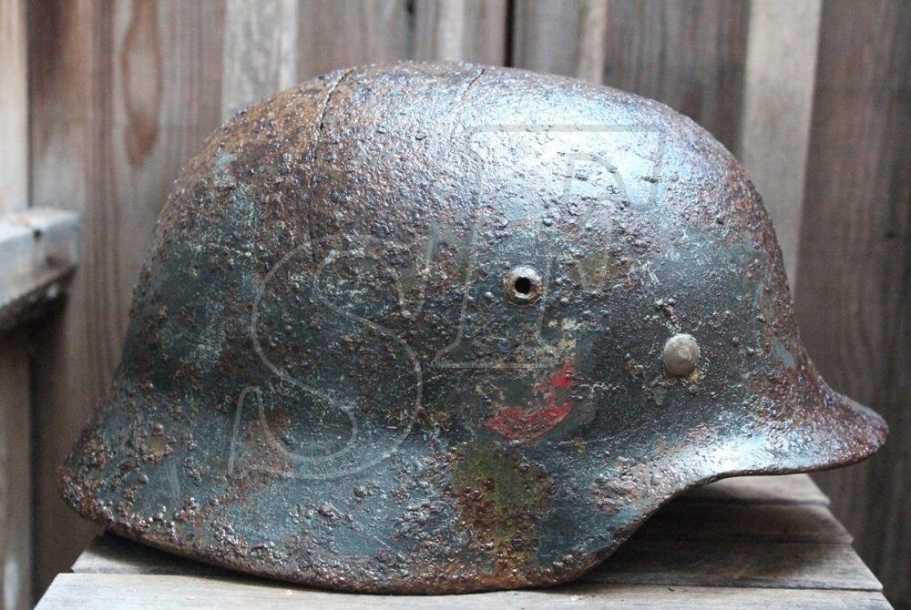 German helmet M35 from Koenigsberg