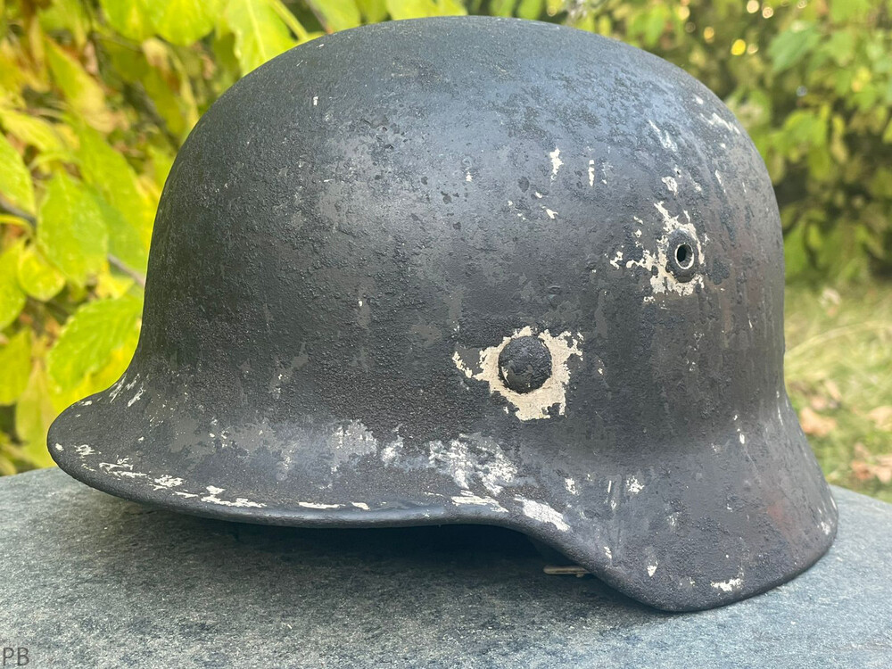 German helmet M35 / from Novgorod