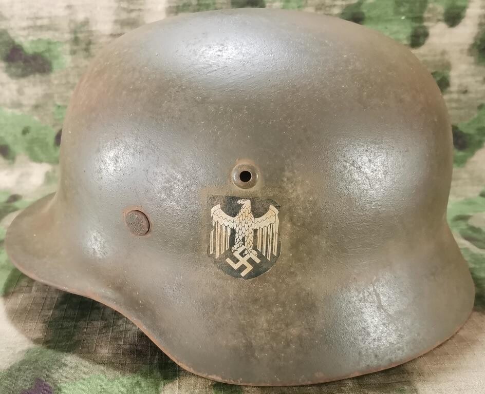 Restored German helmet M35 DD, Wehrmacht