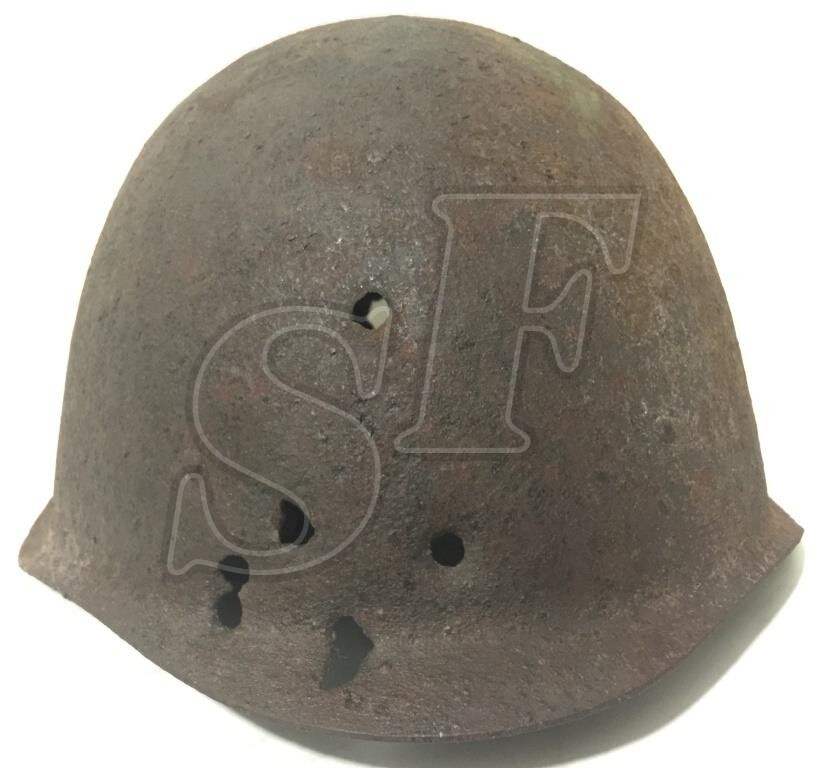 Soviet helmet SSh40 / from Stalingrad