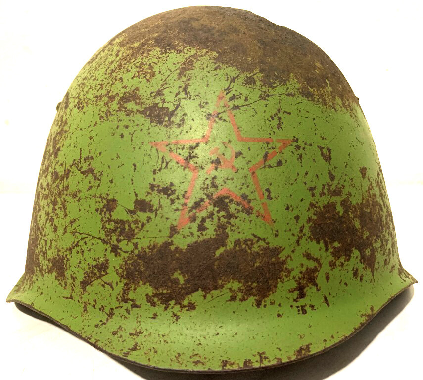 Soviet helmet SSh39 / from Stalingrad