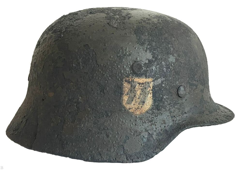 Waffen SS helmet M40 / from Kaluga