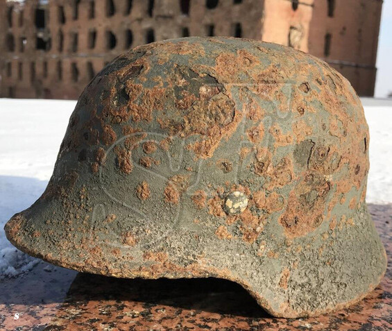 German helmet M40 / from Stalingrad