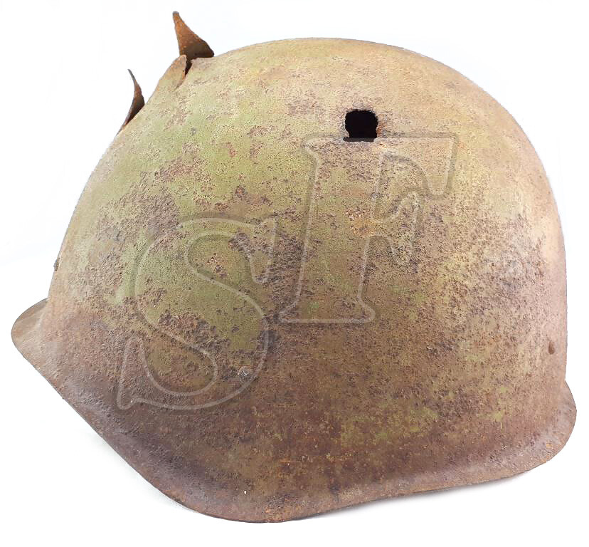 Soviet helmet SSh40 / from Stalingrad