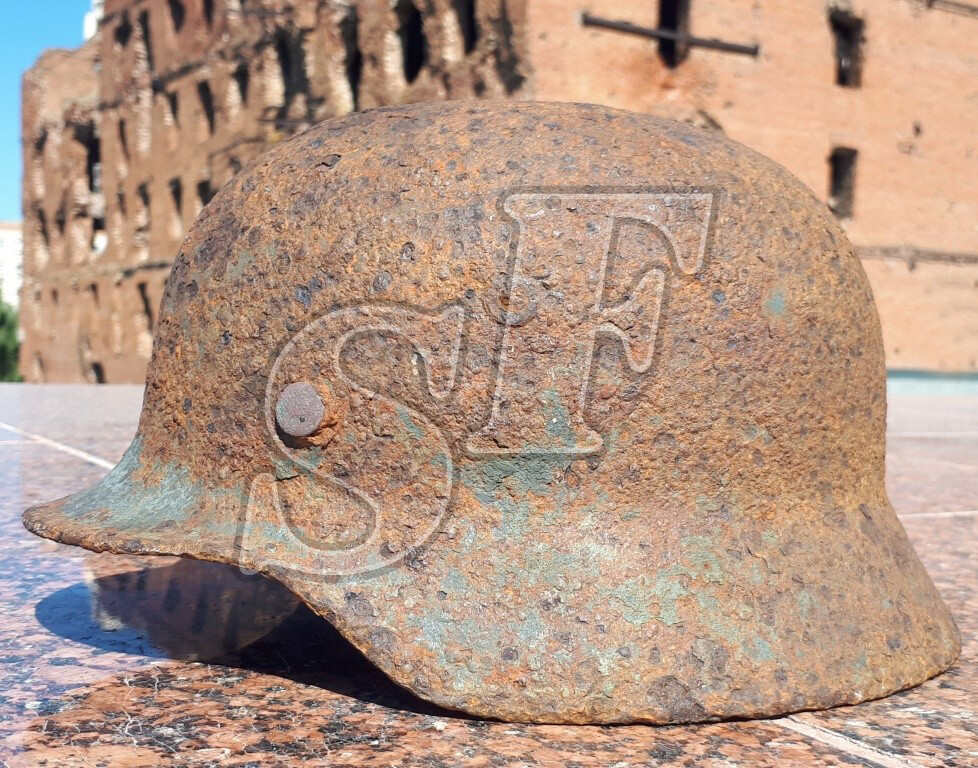 German helmet М35 from Smolensk