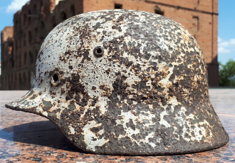 German helmet М35 from Stalingrad