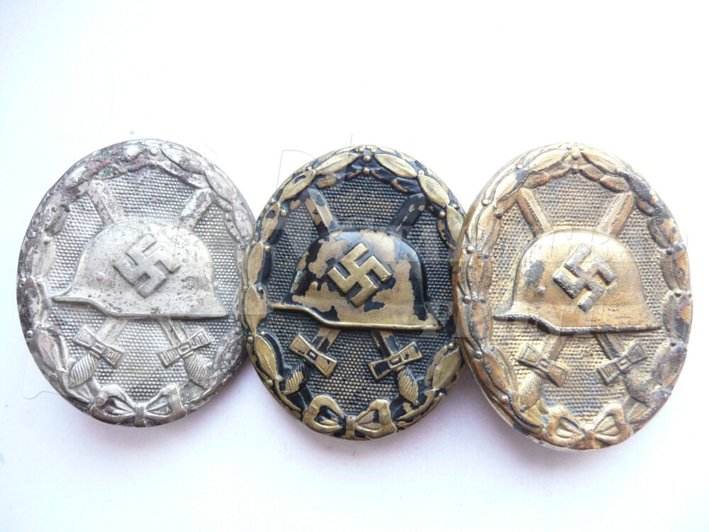 Wound Badges of three degrees