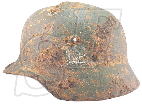 German helmet M40 / from Stalingrad