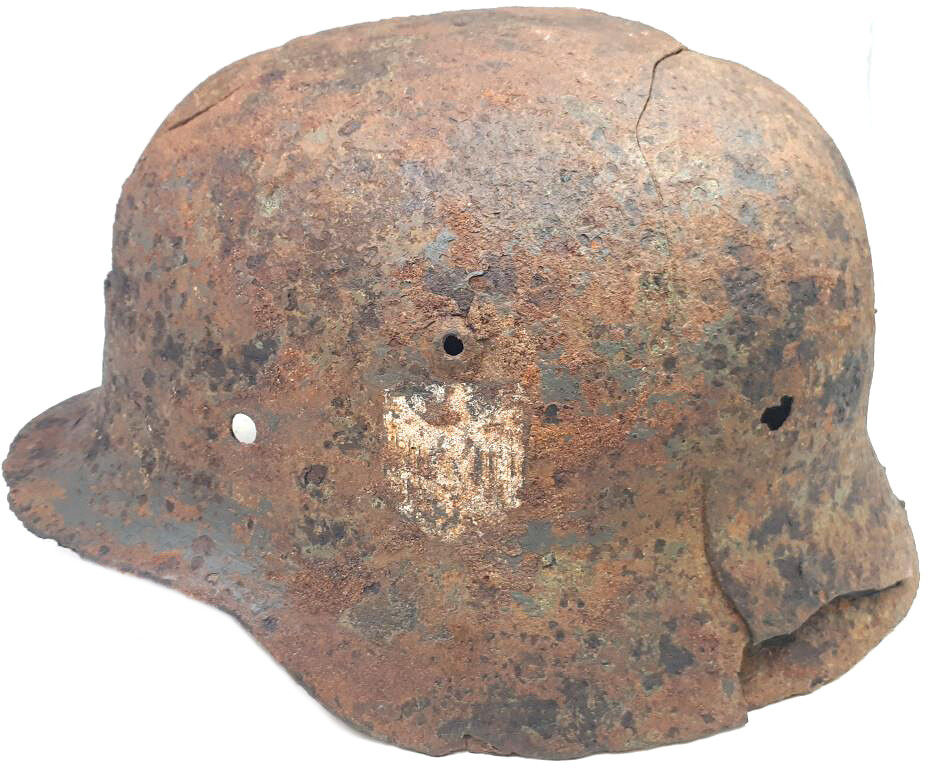 Wehrmacht helmet M35 DD / from Stalingrad