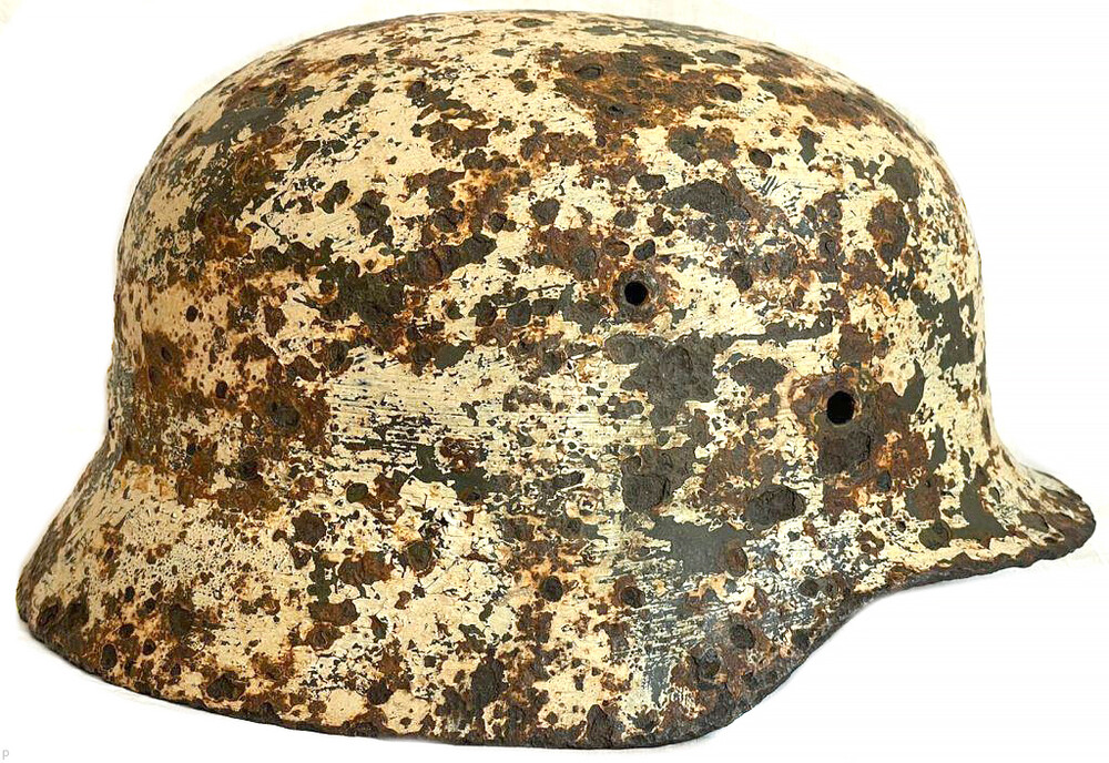 Winter camo German helmet M35