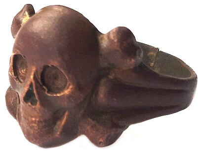 German WWII skull ring / from Stalingrad