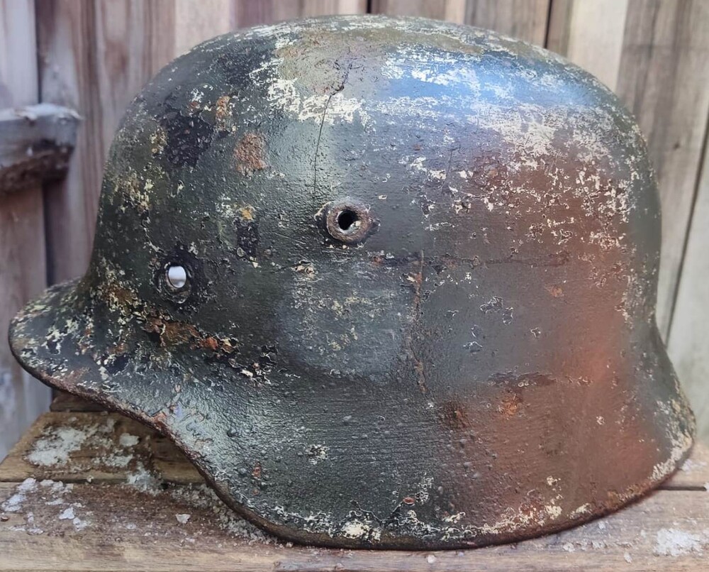 German helmet M40 / from Novgorod