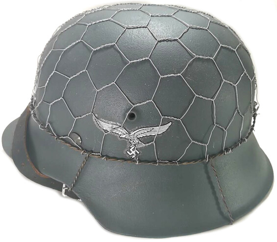 Restored German helmet M42, Luftwaffe