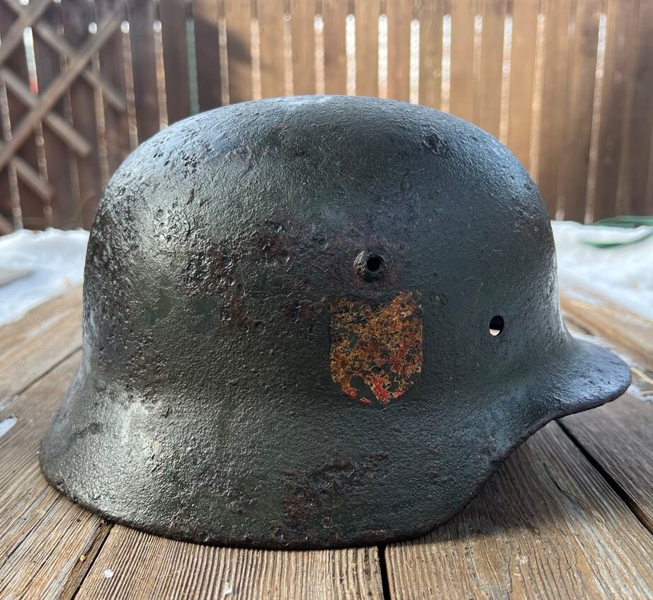 German helmet M35 DD / from Stalingrad