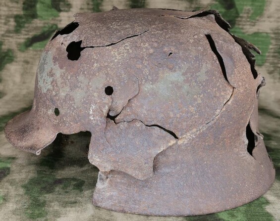 German helmet M35 / from Stalingrad
