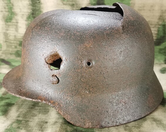 German helmet M40 / from Stalingrad