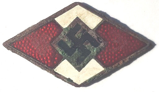 Hitler Jugend membership badge / from Koenigsberg