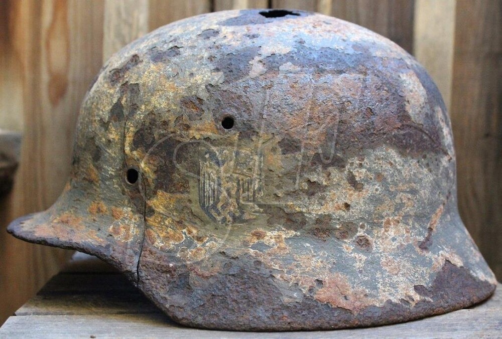 German helmet M40 / from Kaluga region