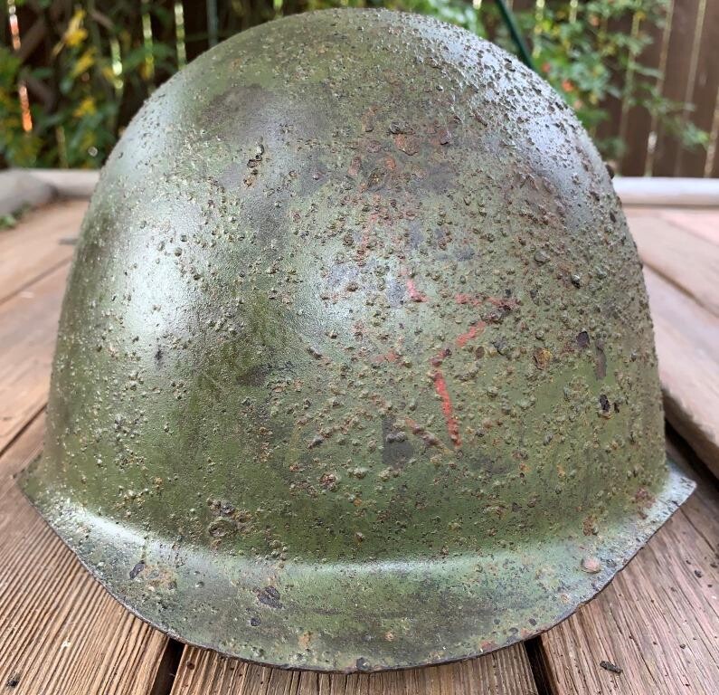 Soviet helmet SSh36 / from Stalingrad