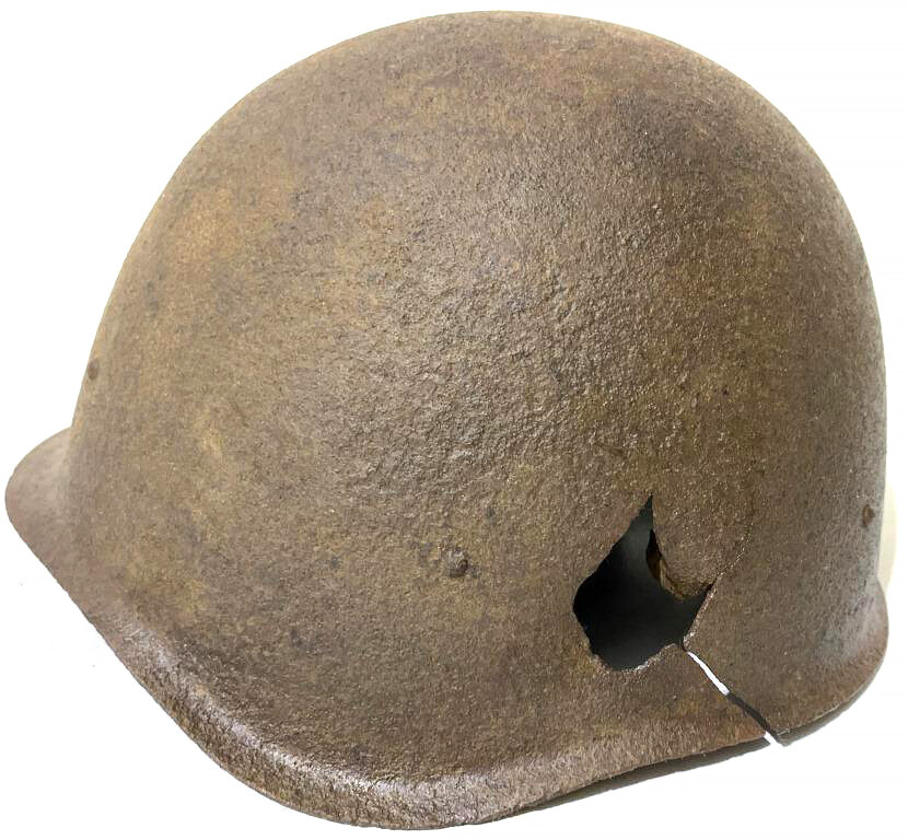Soviet helmet SSh40 / from Stalingrad