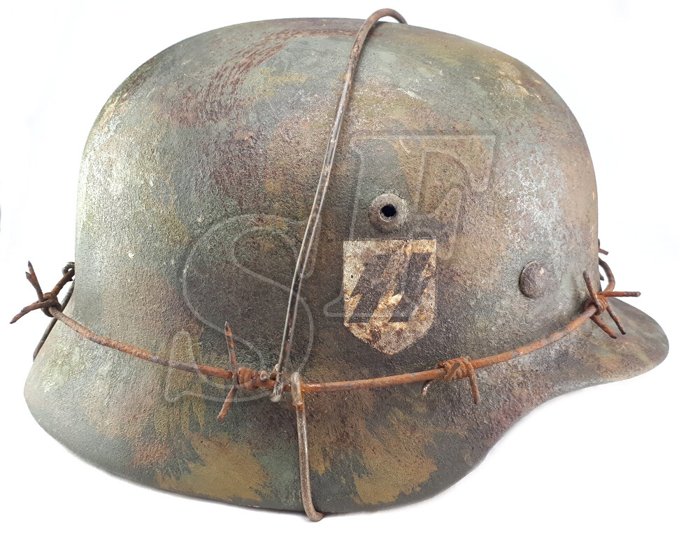 Helmet M35, Waffen SS / Restoration