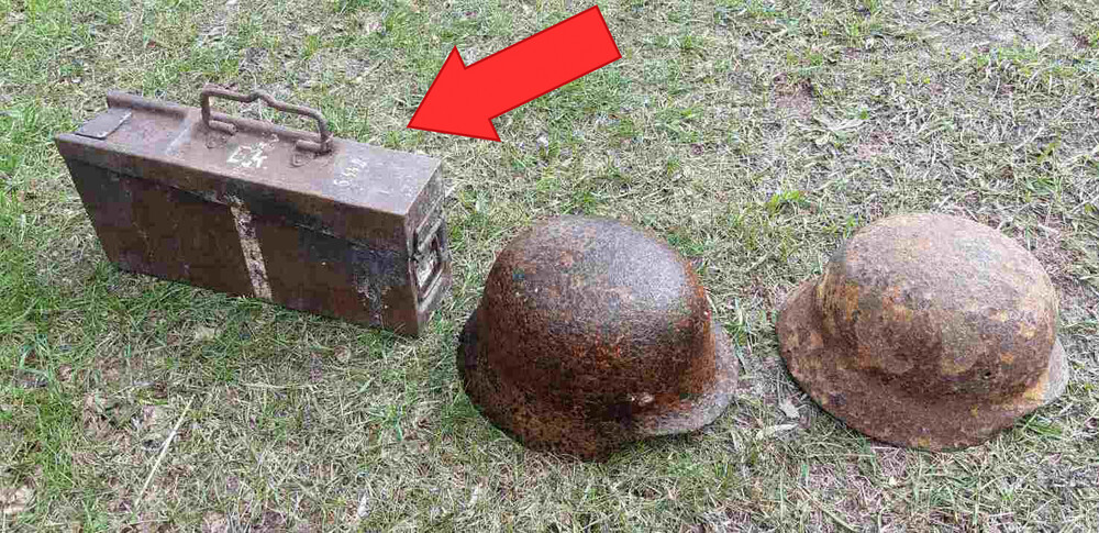 Waffen SS MG box / from Belarus
