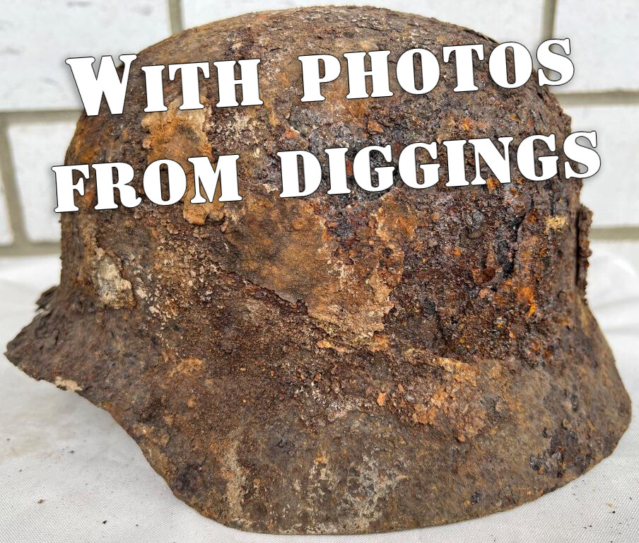 German helmet M35 / from Stalingrad