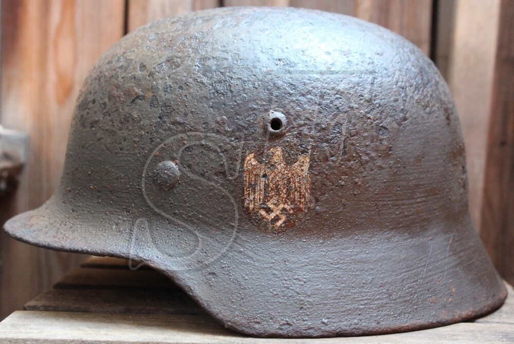 German helmet М35 from Tver region