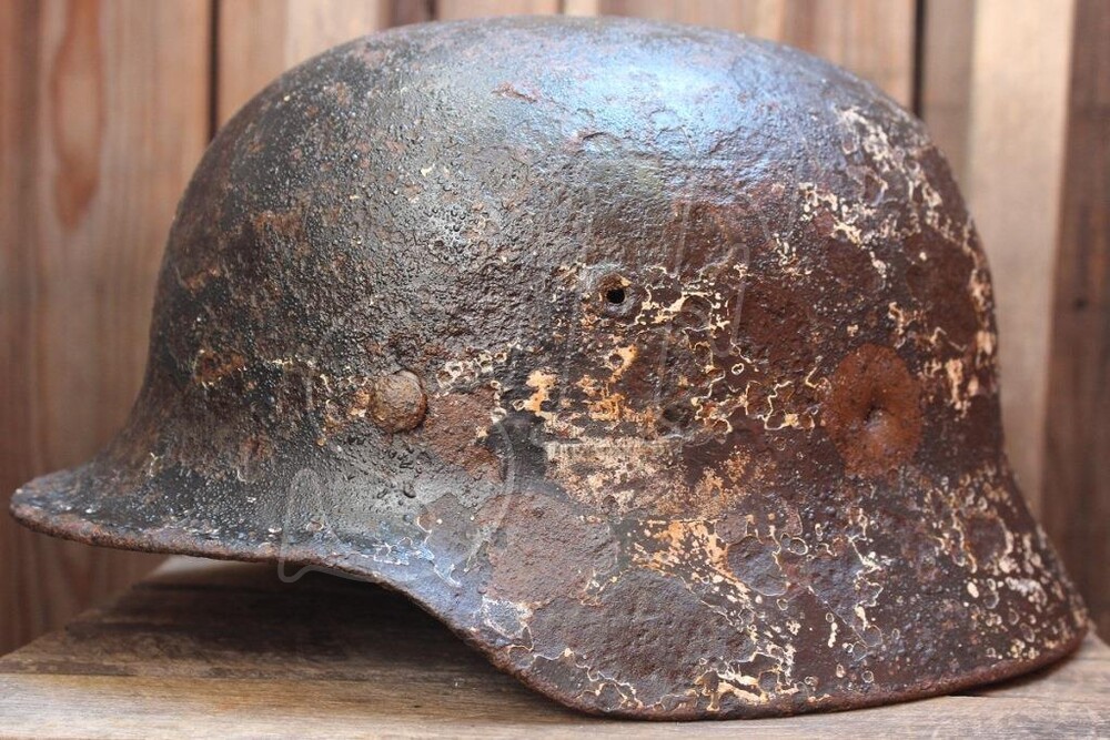 German helmet M40 from Pskov region