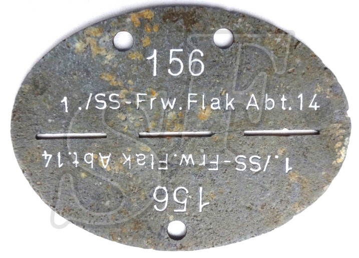 Dog tag 1.ss-Frw.Flak abt 14
