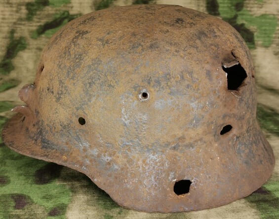 German helmet M40 / from Stalingrad
