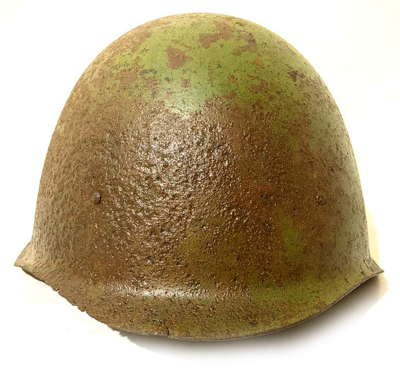 Soviet helmet SSh40 / from Stalingrad
