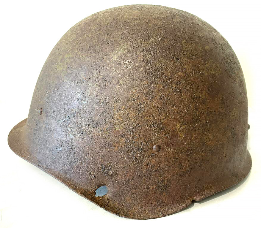 Soviet helmet SSh40 / from Stalingrad