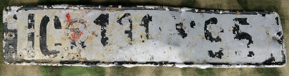 German vehicle registration plate / from Königsberg