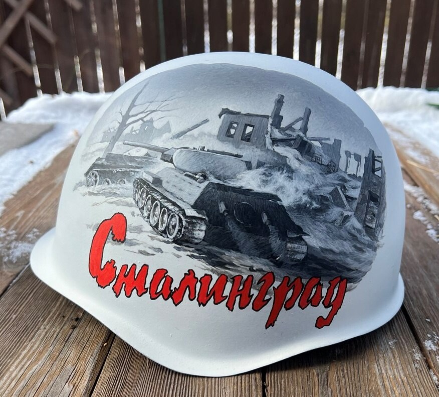 Restored Soviet helmet SSh39