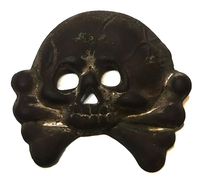 Panzer collar tab skull / Leningrad
