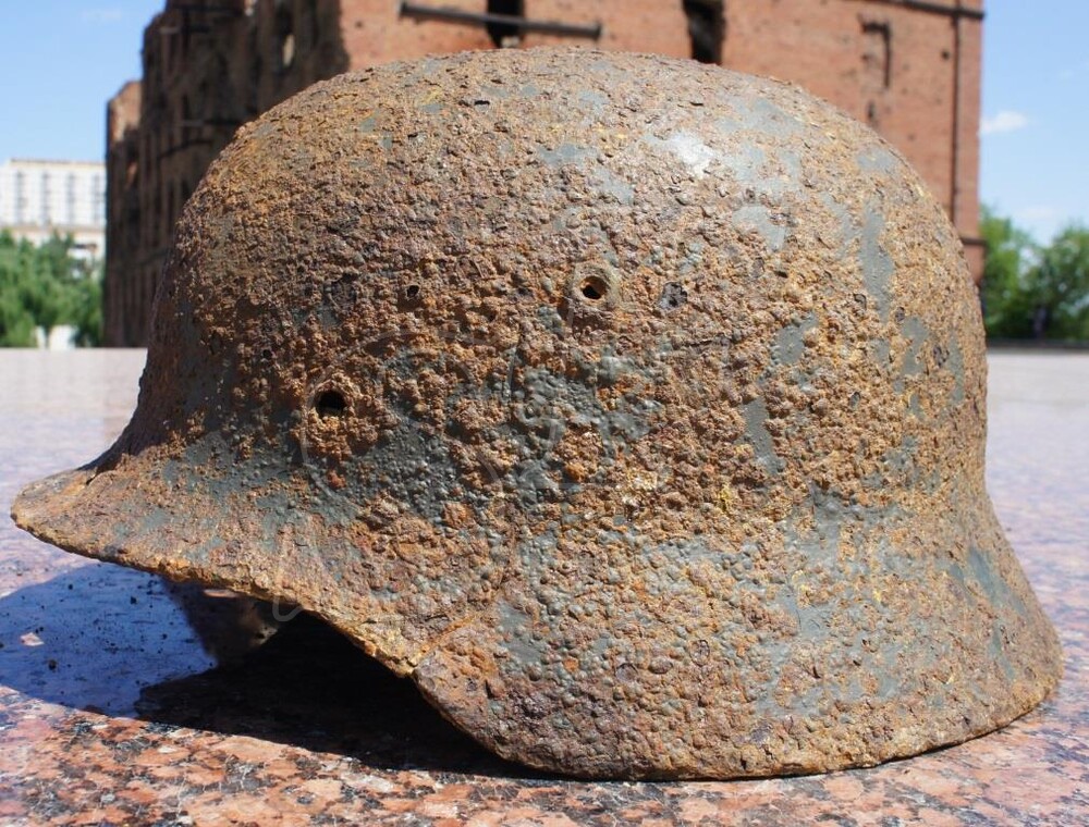 German helmet М35 from Smolensk