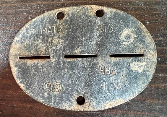 Romanian dogtag / from Stalingrad