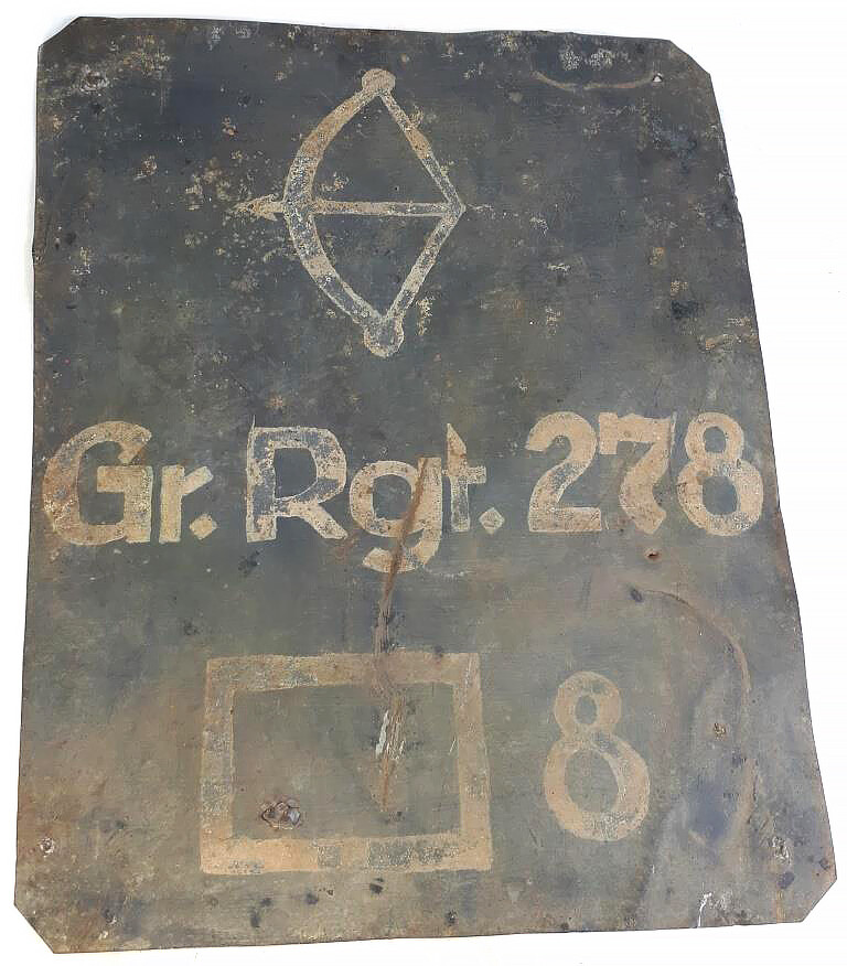 Tactical pointer of 278 Grenadier Regiment (GR.RGT.278)