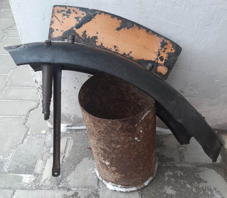 German Motorcycle fender / from Stalingrad